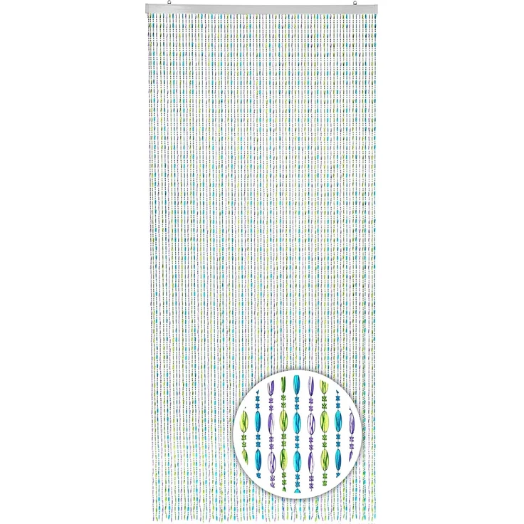 Kobolo Türvorhang Perlenvorhang RAINBOW 90x200 cm - Kunststoff bunt (1 St), Ösen – Bild 9