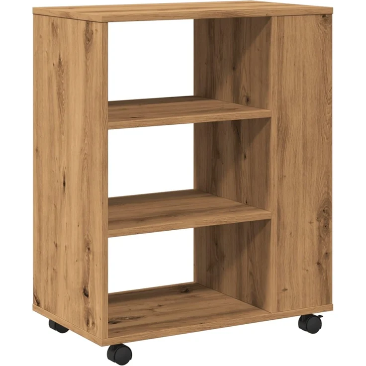 vidaXL Rollcontainer Artisan-Eiche 60x35x75 cm Holzwerkstoff 856657 – Bild 7