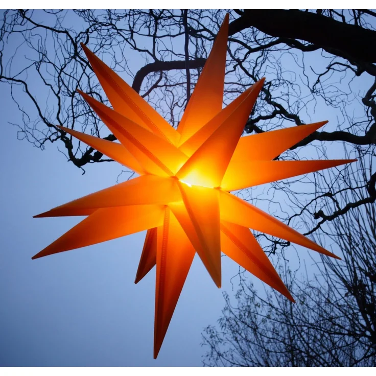 Guru-Shop LED-Stern für außen 3D Außenstern Kaspar, Weihnachtsstern,., Leuchtmittel inklusive – Bild 1