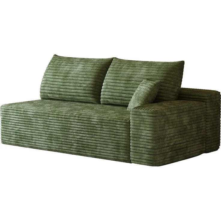 ZUBALIYA SchlafSofa mit Cordbezug, modular aufgebaut, ohne aufwendige Montage, für Wohnzimmer und Apartments – Bild 6