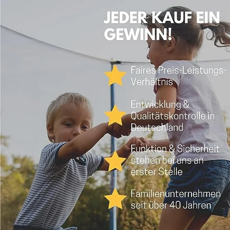 Best Sporting 57140 Superstar Red, Trampolin 305 cm mit Sicherheitsnetz und reißfester Randabdeckung – Bild 6