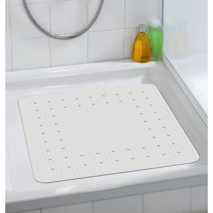 WENKO Duschmatte, für Badezimmer geeignet, angenehme Trittkomfort, quadratisch, Badematte