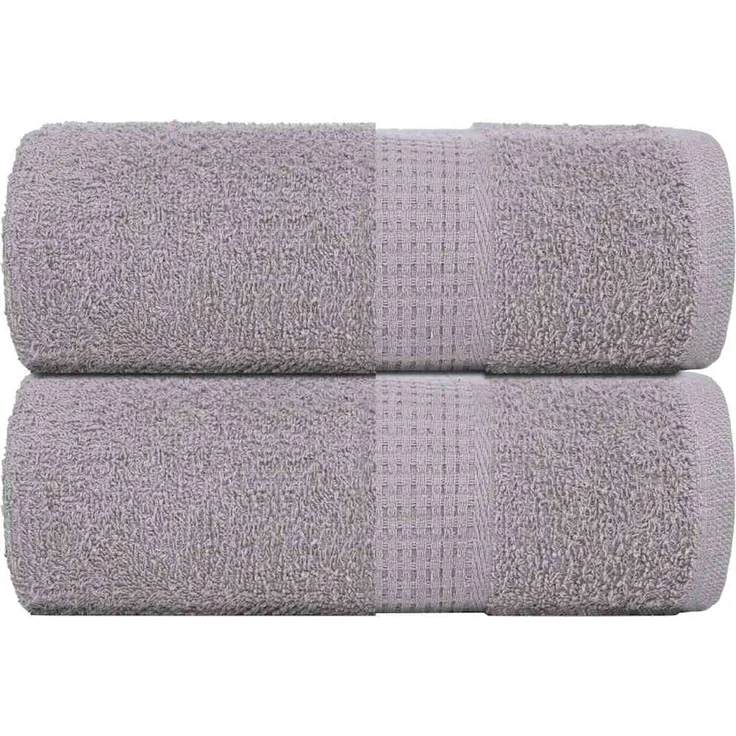vidaXL Waschtücher FROGN 2 Stk. Grau 30x30 cm 360 g/m² 136824 – Bild 1