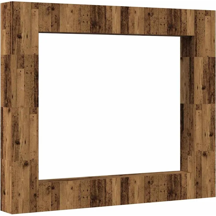 vidaXL 8-tlg. TV-Schrank-Set Wandmontage Altholz-Optik Holzwerkstoff 3328955