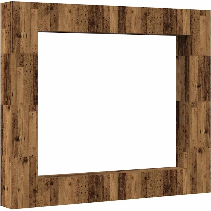 vidaXL 8-tlg. TV-Schrank-Set Wandmontage Altholz-Optik Holzwerkstoff 3328955 – Bild 1