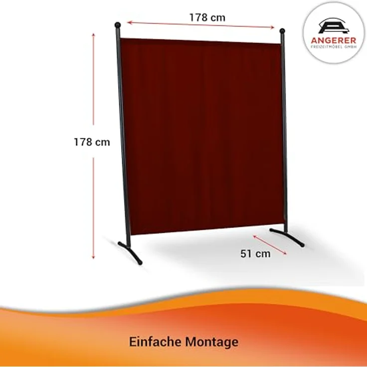 Stellwand groß bordeaux – Bild 3