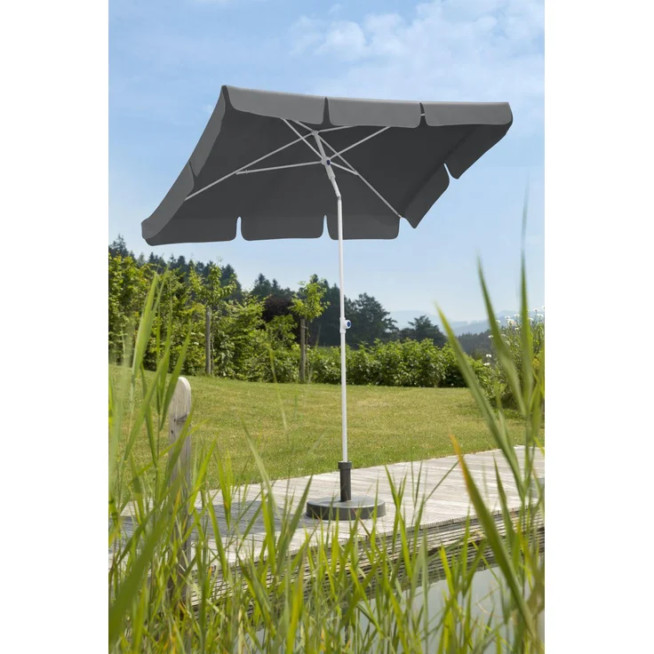 Schneider Schirme 'Ibiza' Sonnenschirm, Stahl / Polyester anthrazit, 180 x 120 cm – Bild 2