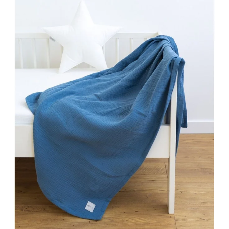 Babydecke Babydecke Musselin Baumwolle Tagesdecke Decke 95x95 120x120 150x200 cm, Loolay, LOOLAY Musselin Tagesdecke, atmungsaktiv, weich & leicht! – Bild 5