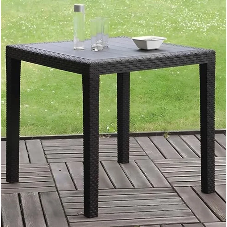 PROGARDEN 052024 Bistro-Tisch 77x77 cm, anthrazit ***NEU*** – Bild 2