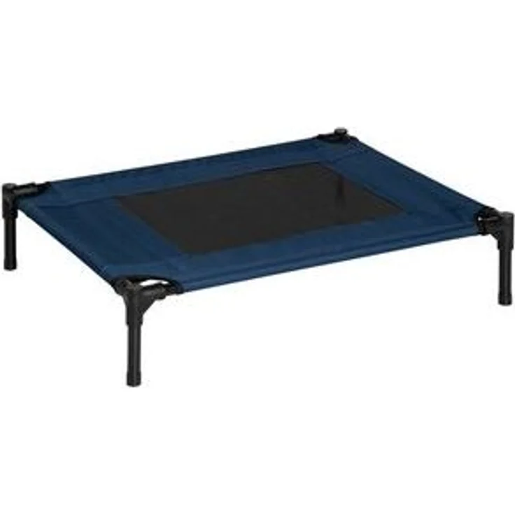 PawHut Tierbett Hundeliege, für Outdoor, Katzenbett, Schlafplatz, aus Stahl, 600D Oxford-Gewebe, Belastbarkeit bis 20 kg, Blau – Bild 6