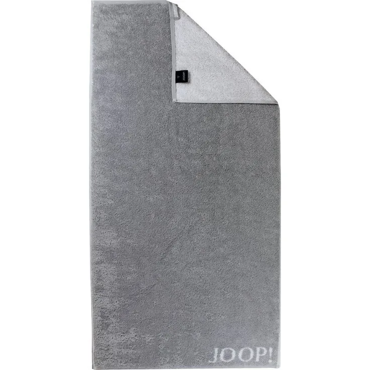 JOOP! Handtuch JOOP! Handtuchserie Classic Doubleface 1600-76 silber, 100% Baumwolle