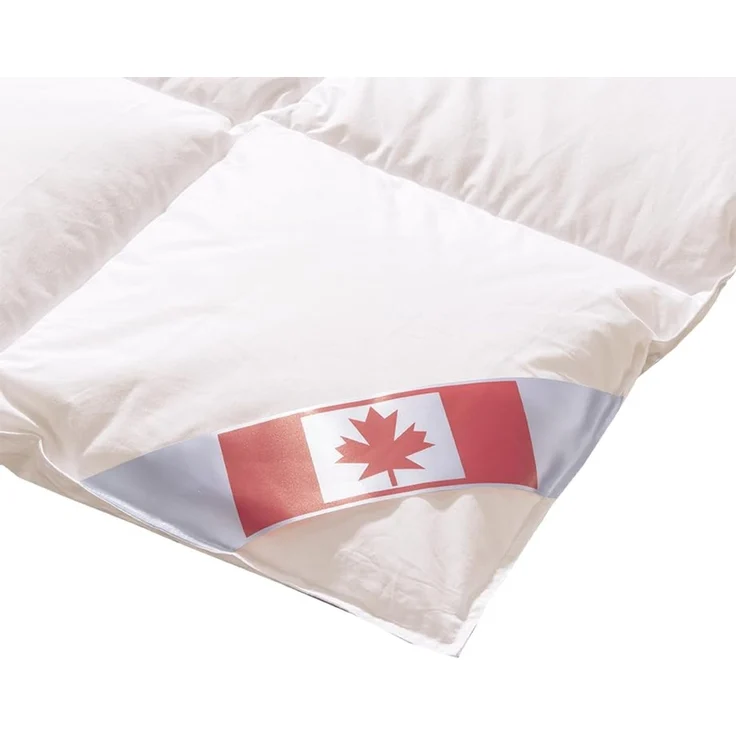 KÜNSEMÜLLER Daunenbettdecke Daunenbettdecke „Canada Medium“, Füllung: 90% Daunen 10% Federn, Bezug: 100% Baumwolle, Atmungsaktiv und feuchtigkeitsausgleichend, Ganzjahresdecke – Bild 4