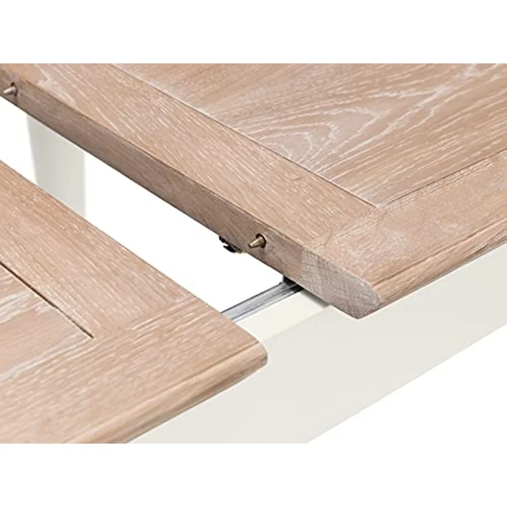 Julian Bowen Provence Ausziehbarer Esstisch, Grau und gekalkte Eiche, 150x90 – Bild 5