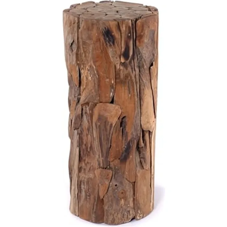 CREEDWOOD Dekosäule BLUMEN SÄULE "MALEA 80", Treibholz, 80cm, Deko Pflanzen Podest