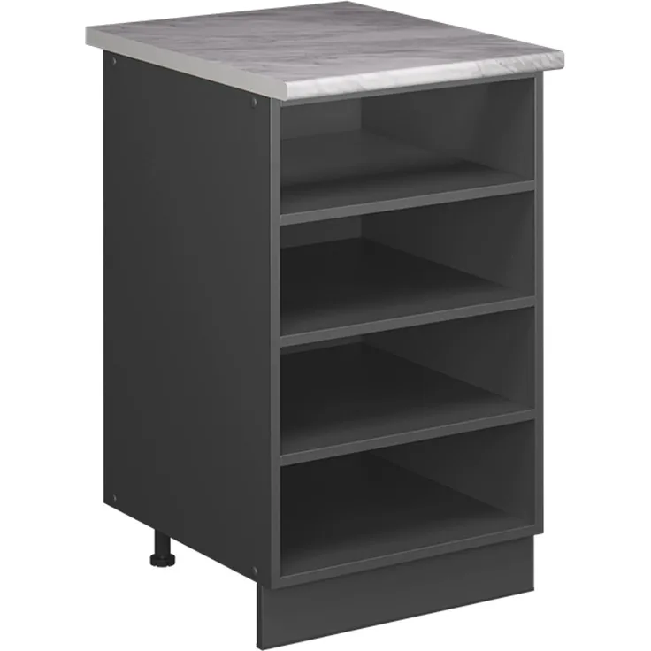 Küchenregal Fame-Line Anthrazit 50 cm, AP Marmor Vicco