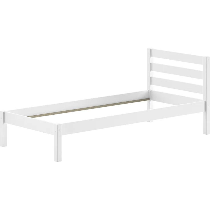 Einzelbett Pino 90 x 200 cm Kiefer Weiß – Bild 2
