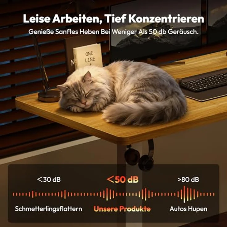 SANODESK Elektrisch Höhenverstellbarer Schreibtisch 180x80 cm – Ergonomischer Steh-Sitz Tisch mit Memory-Funktion für Homeoffice und Heimbüro, ahorn, Computertisch, Standing Desk – Bild 6