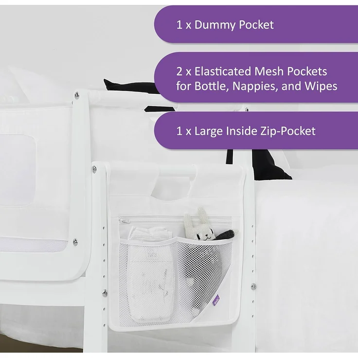 Snüz 'Pod3' Betttasche für Beistellbett weiß – Bild 5