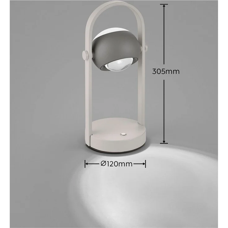Musterring LED Tischleuchte CANNON, Akku LED Tischlampe Touchdimmer 4W 400 Lumen 2300-4000K CCT, CCT - über Fernbedienung, Dimmfunktion, Memoryfunktion, Nachtlichtfunktion, LED fest integriert, Farbwechsler, warmweiß - kaltweiß, kabellose Akku Tischleu... – Bild 4