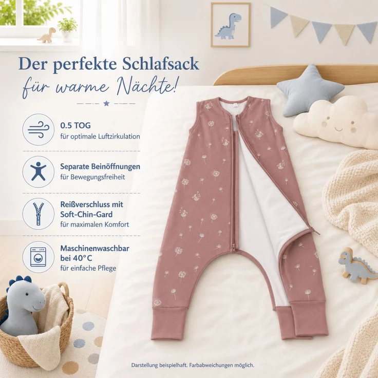 Fillikid Sommerschlafsack mit Beinen Exklusiv – Bild 5