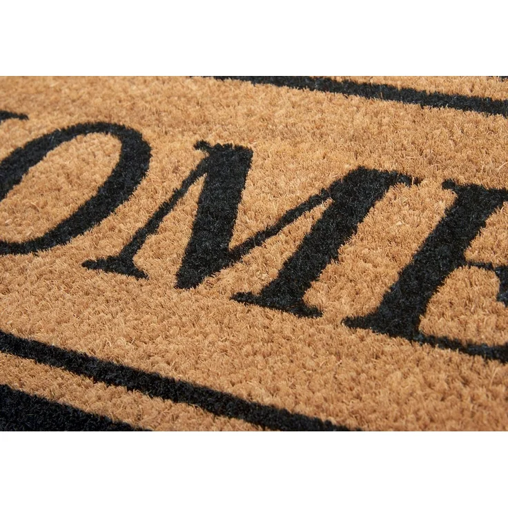 HANSE Home Fußmatte Mix Mats Kokos Wide Home Border, Türmatte, rechteckig, Höhe: 15 mm, Kokos, Schmutzfangmatte, Outdoor, Rutschfest, Innen, Kokosmatte, Flur – Bild 3
