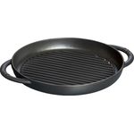 Zwilling STAUB, Grillpfanne, Emaille, Schwarz