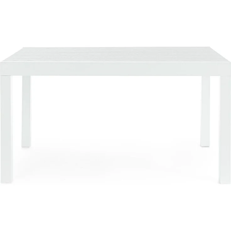 Gartenesstisch Cliv ausziehbar aus Aluminium, modern, weiß, rechteckig für 6–8 Personen – Bild 2