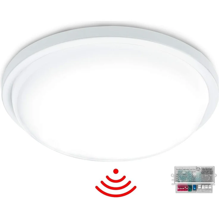 FIVMEN LED Deckenleuchte Deckenlampe 15W/24W Wandleuchte mit Bewegungsmelder, LED fest integriert, Kaltweiß/Warmweiß, Rund/Eckig – Bild 5
