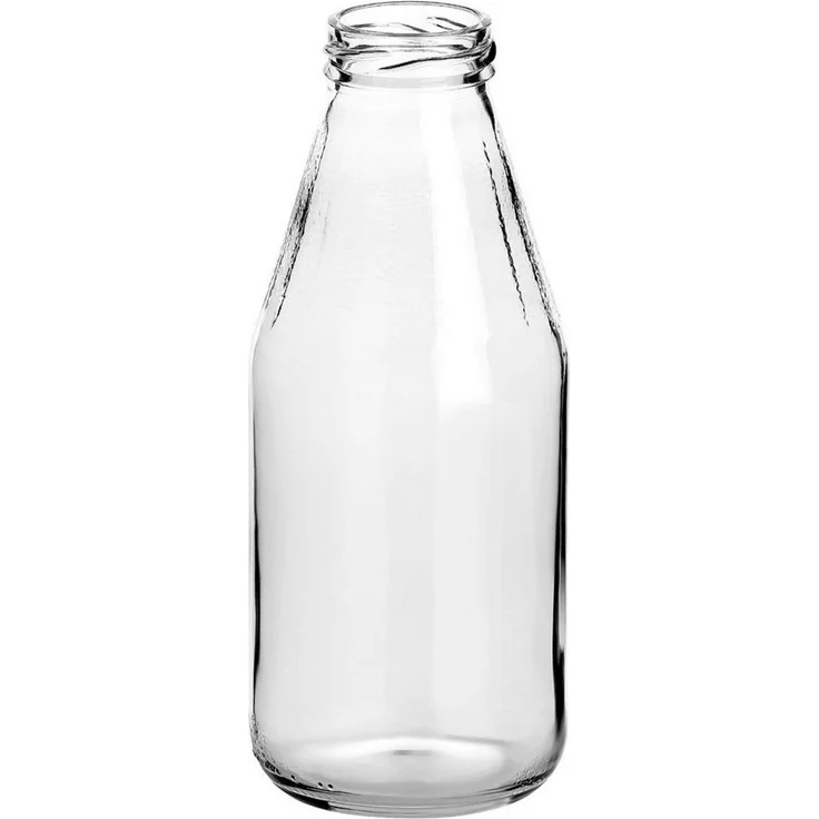 gouveo Trinkflasche Saftflaschen 500 ml mit Schraub-Deckel - Kleine Flasche 0,5 l, 20er Set, weiß – Bild 2