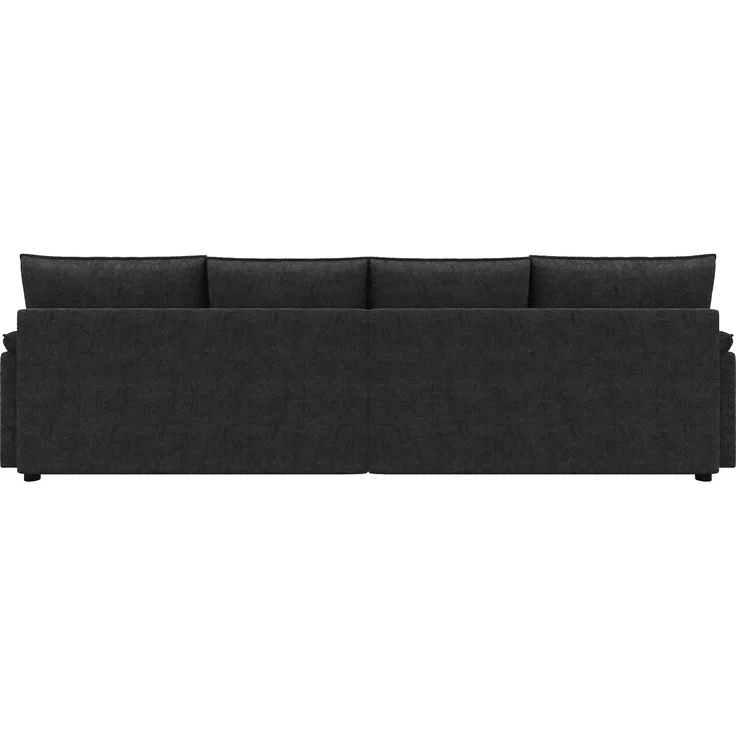 ZUBALIYA Ecksofa 64x46.5 cm, mit Stauraum, mit Ablageflächen, mit Chenille - Bezug, mit breiten Armlehnen, Schwarz – Bild 22
