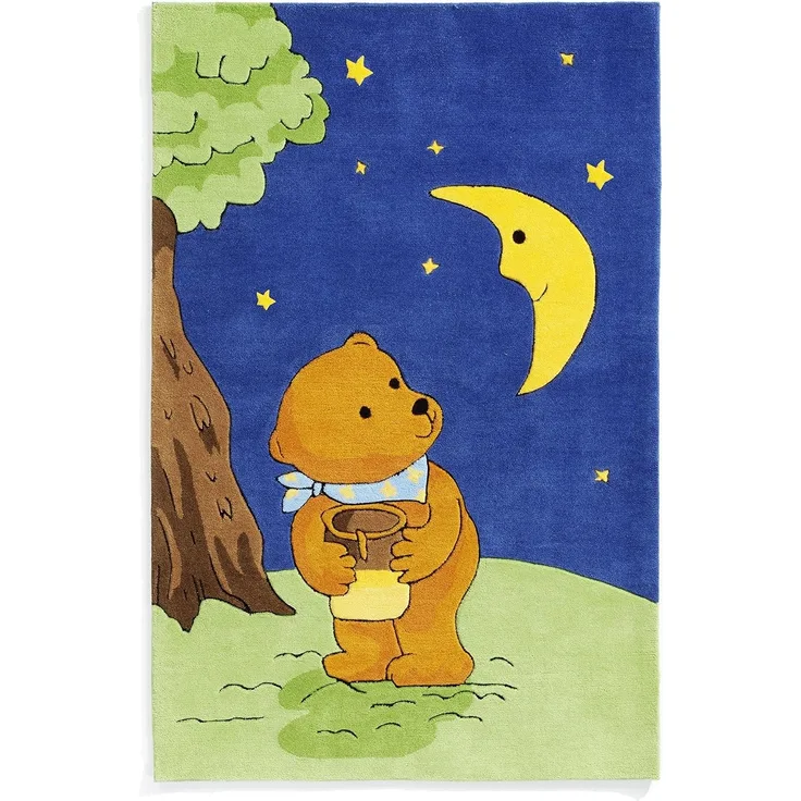 Kinderteppich- Mondbär und seine Freunde 190 x 130 cm