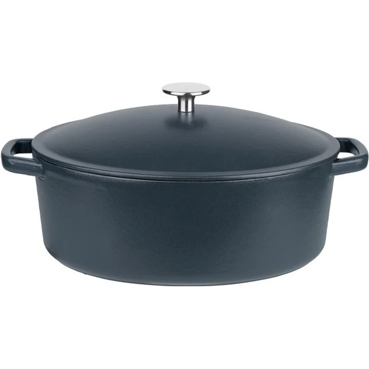 GSW Kochtopf Gusseisen Kochtopf Schmortopf 30x24 cm Induktion Spülmaschinenfest, Gusseisen, Spülmaschinengeeignet – Bild 2