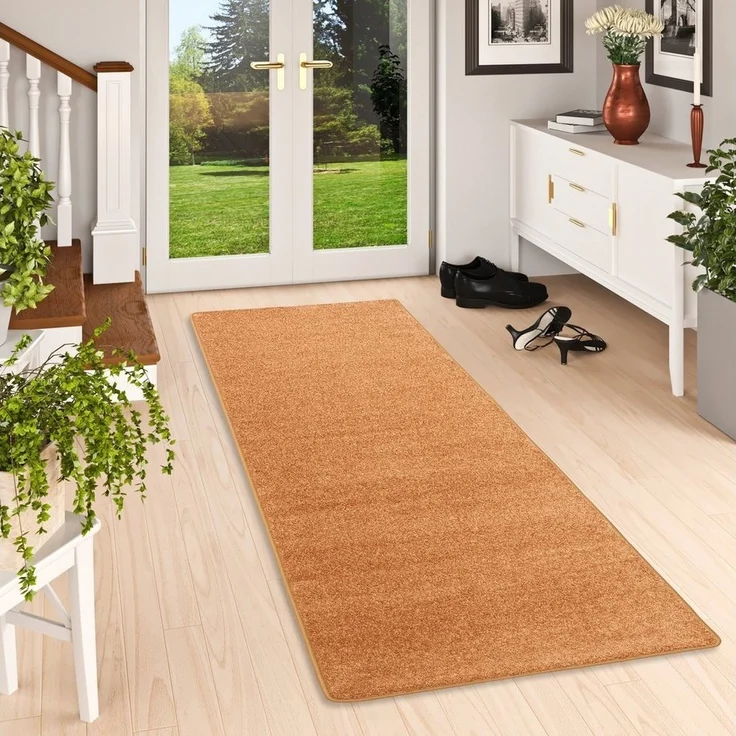 Snapstyle Läufer Hochflor Velours Läufer Teppich Luna, Rechteckig, Höhe: 16 mm – Bild 5