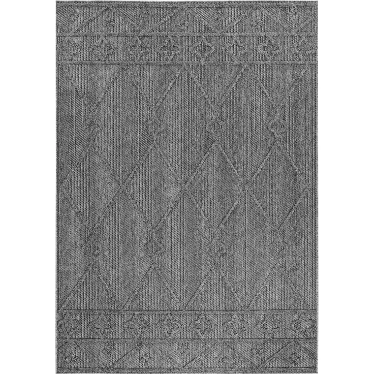 Outdoor Teppich Piero rechteckig - 120x170 cm - Grau