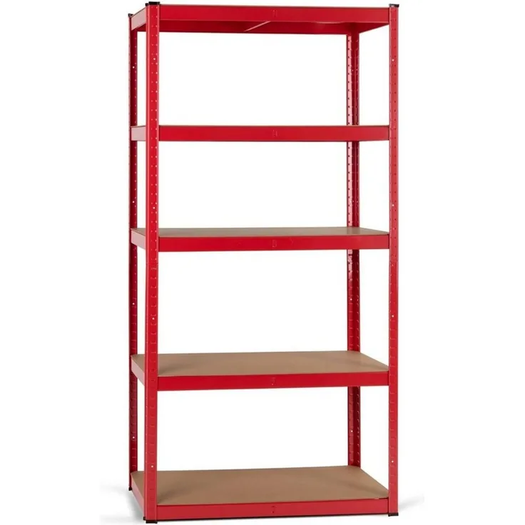 Stagecaptain Schwerlastregal Lagerregal - 5 variabel montierbare Böden - auch als Werkbank umbaubar, Tragkraft pro Boden: 175 kg, gesamt 875 kg
