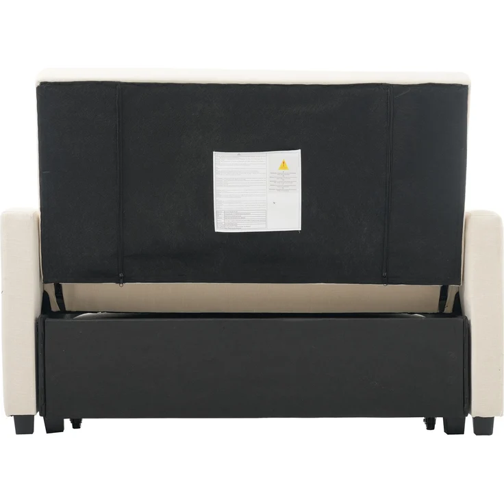 ZUBALIYA Schlafsofa 180x127 cm, mit Samtbezug, mit breiten Armlehnen, mit Schaumstoffpolsterung, aus Samt, für Wohnzimmer und Apartments – Bild 13
