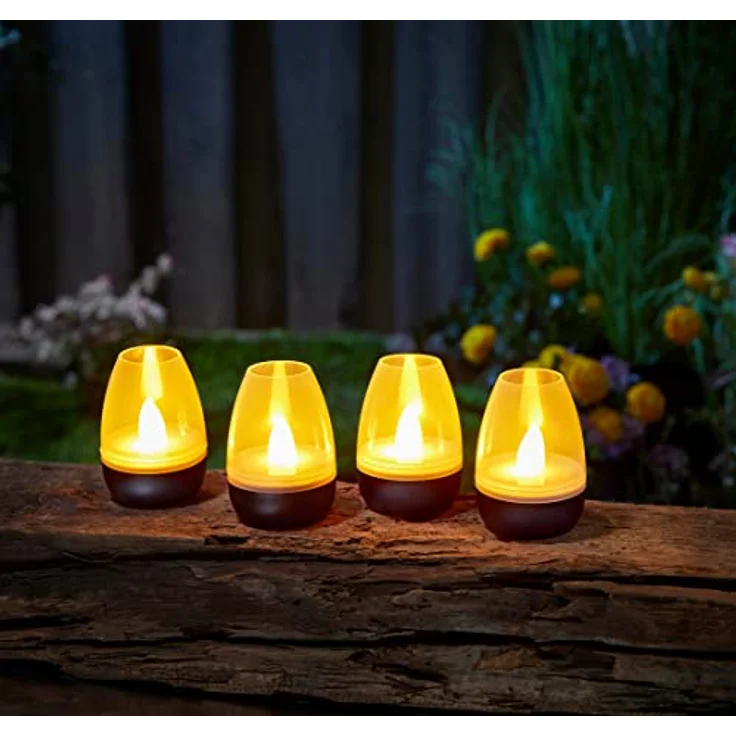 Northpoint LED Dekolicht LED Akku Lounge Lights Kabellos für Innen und Außen RGBW Flackereffekt – Bild 7