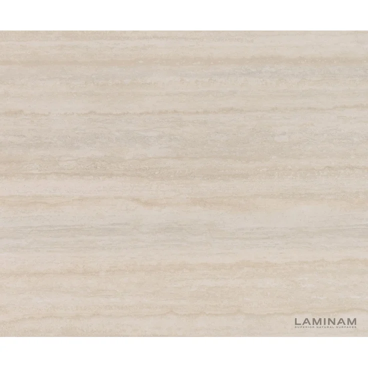 Esstisch Edge 200-300x100 Keramik Laminam® Travertino Bianco Creme-Weiß Spider Flachstahl Edelstahl ausziehbar – Bild 3