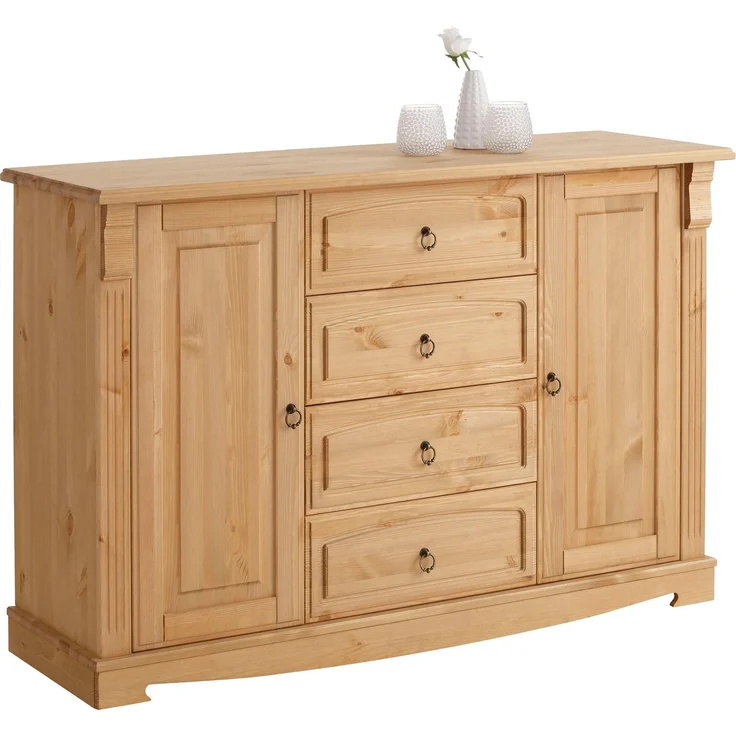 Home affaire Sideboard Anna, Kommode aus massiver Kiefer, FSC®, Breite 140 cm – Bild 3