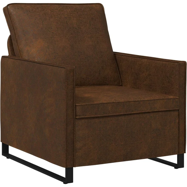 vidaXL Sofa-Set 2 pcs Braun Kunstwildleder 3433118 – Bild 2