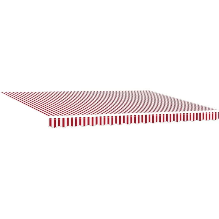 vidaXL Manuelle Gelenkarmmarkise mit LEDs Rot und Weiß 4x3 m 3419464 – Bild 2