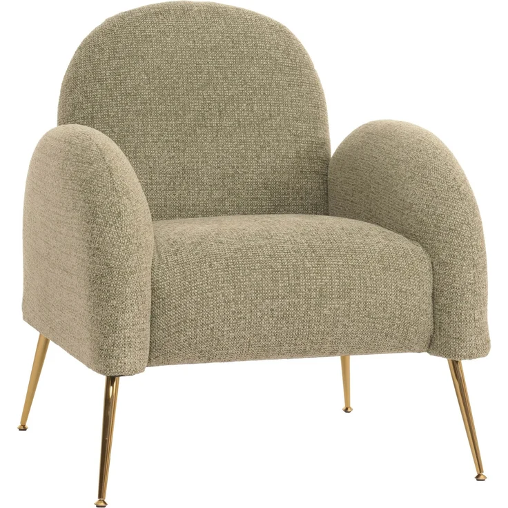 Lounge-Sessel HWC-N69, Cocktailsessel Sessel, Retro Nosagfederung Stoff/Textil Chenille ~ hellgrün – Bild 9