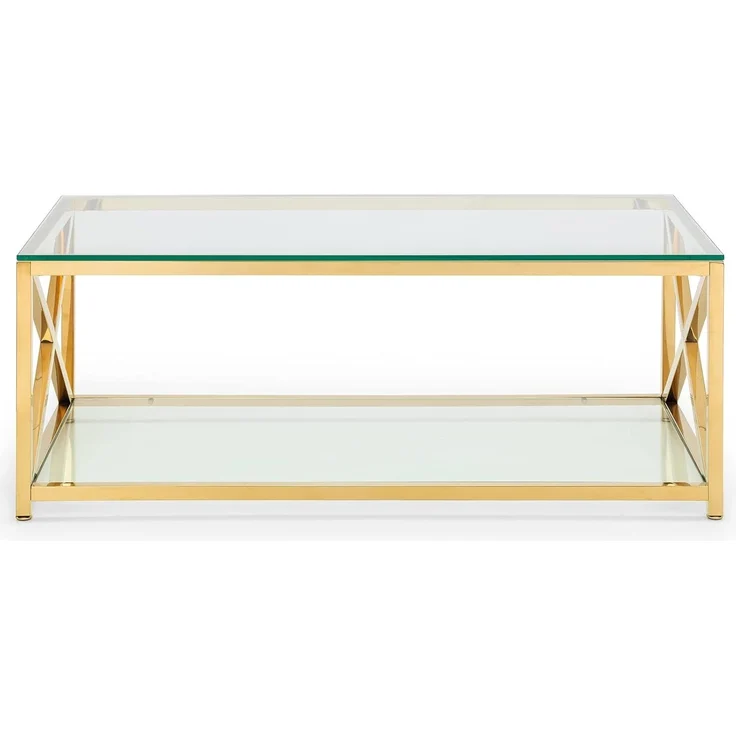 Julian Bowen Miami Couchtisch, Gold – Bild 4