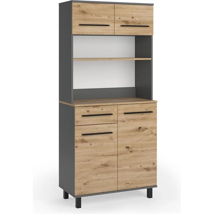 Küchenbuffet Pure Artisan-Eiche/Anthrazit 80.2 x 177 cm Vicco – Bild 1