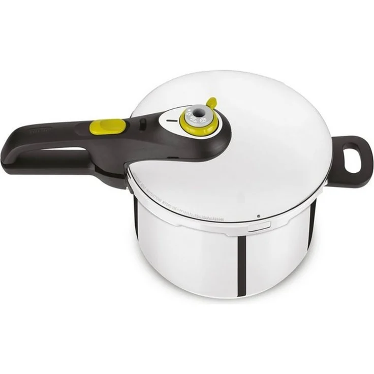 Tefal 'Secure 5 neo' Schnellkochtopf Induktion mit Garkorb, Edelstahl, 6L, absperrbar – Bild 4