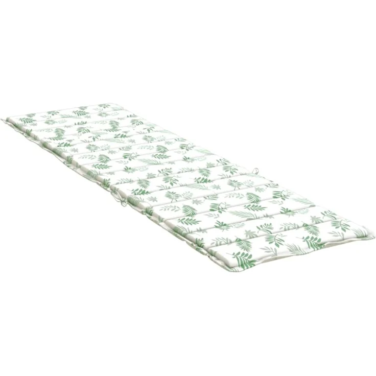 vidaXL Sonnenliegen-Auflage Blattmuster Oxford-Gewebe 361424 – Bild 3