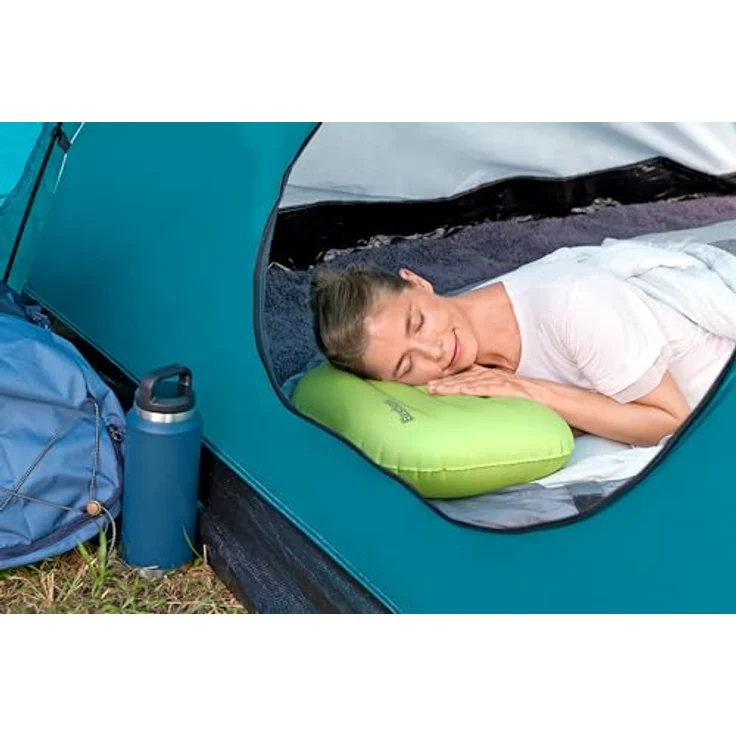Bestway Luftbett Wanderlite™, 42 x 30 x 12 cm, geschwungenes Design zur Nackenstütze, ideal für den Außengebrauch – Bild 10