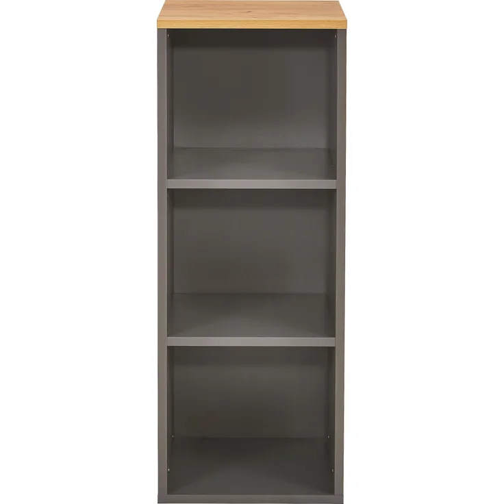 Germania Aktenregal 4230-549, in Graphit/Eiche, mit verstellbaren Einlegeböden, 45 x 120 x 40 cm (BxHxT)