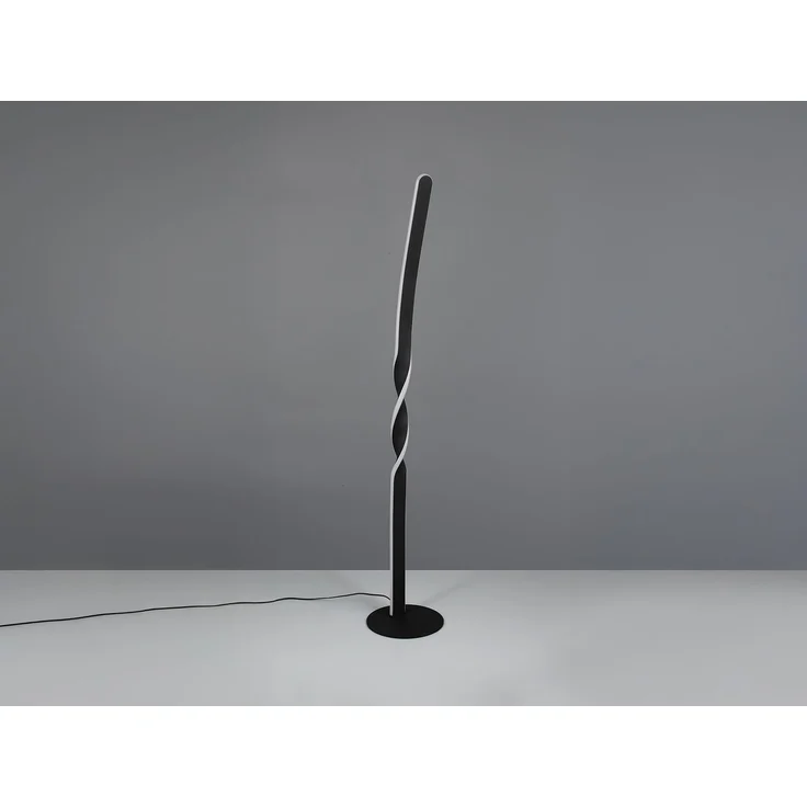 Kleine LED Stehlampe GINKO Metall Schwarz, Höhe 110cm – Bild 5