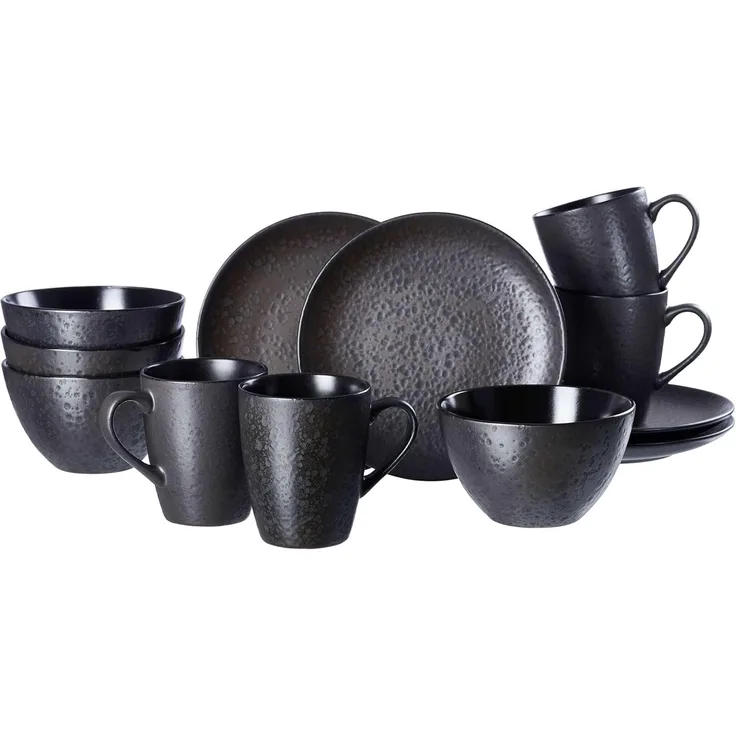 Ritzenhoff & Breker Kitwe Frühstücks-Set 12-teilig schwarz